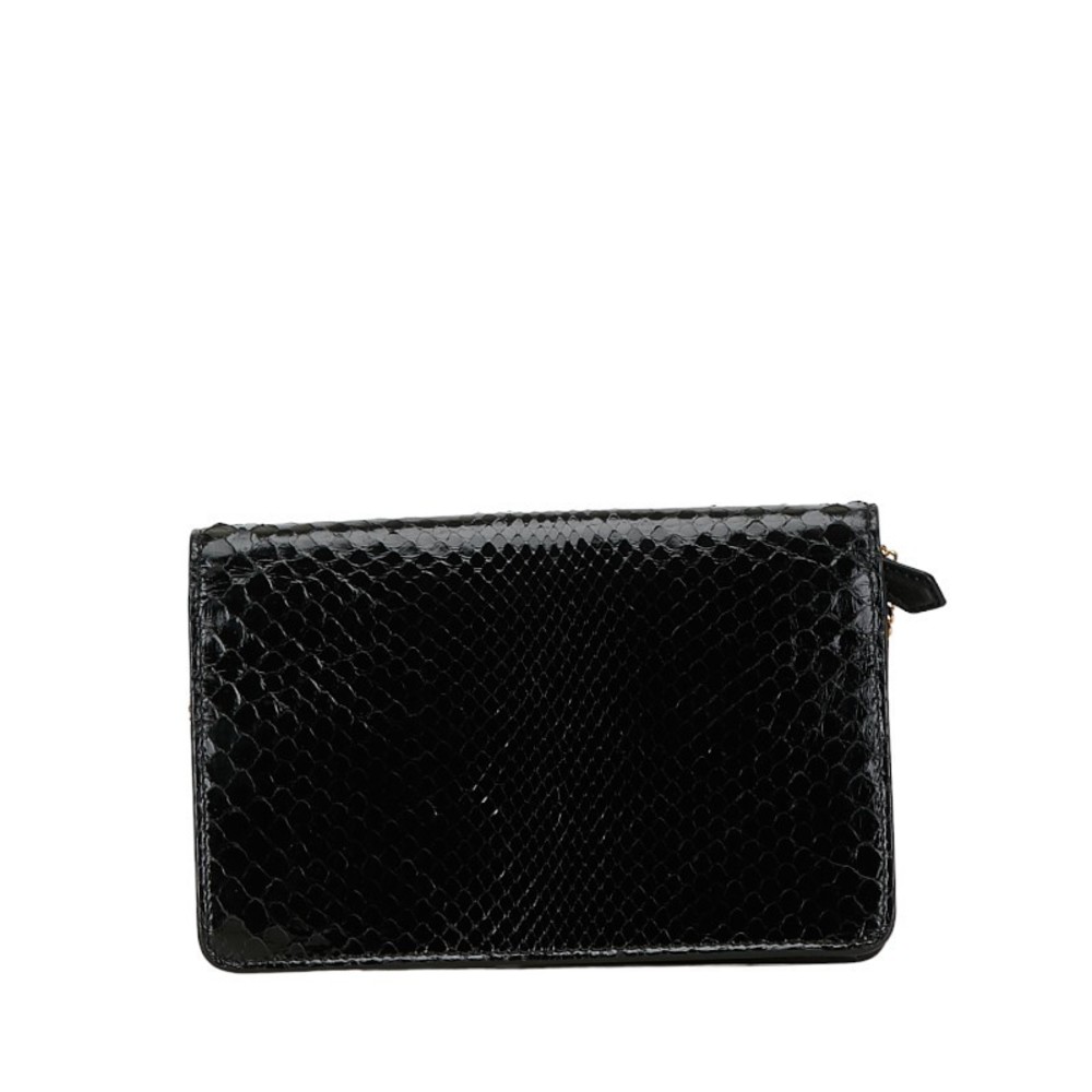 Fendi Python Chain Shoulder Bag Black - image 3